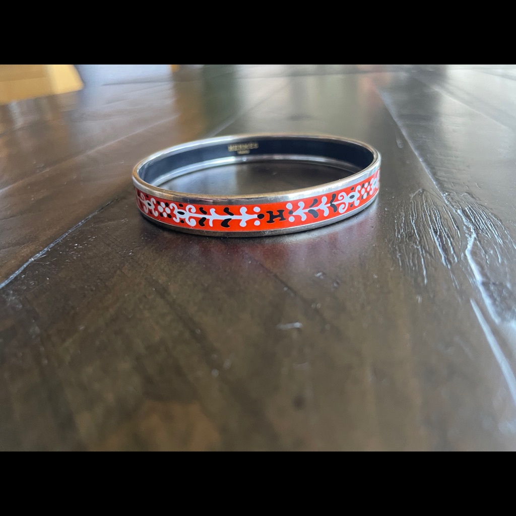 Herms Red Bangle